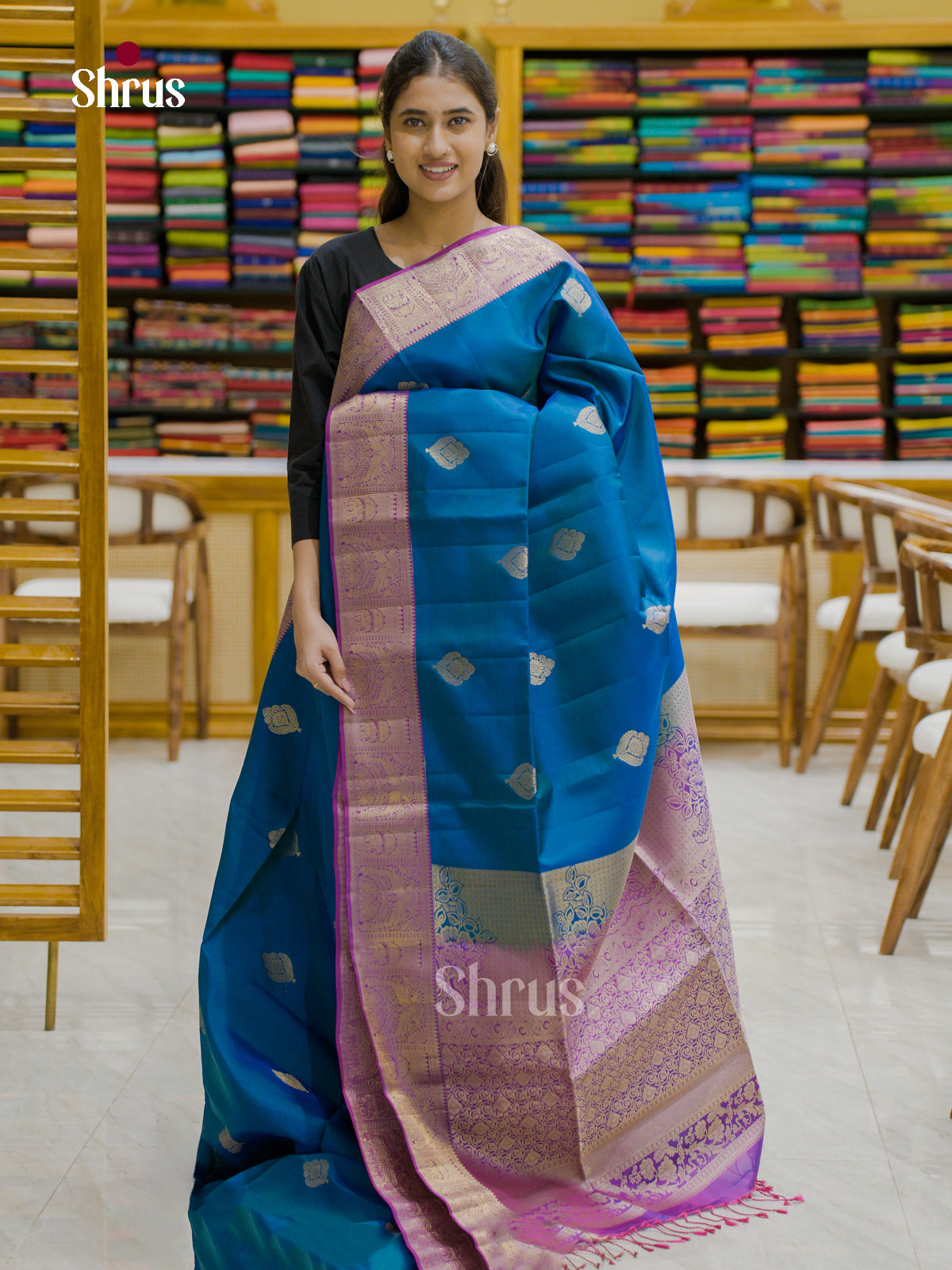 Softsilk-halfpure Saree - EES12179 - Shop on Shrus.com