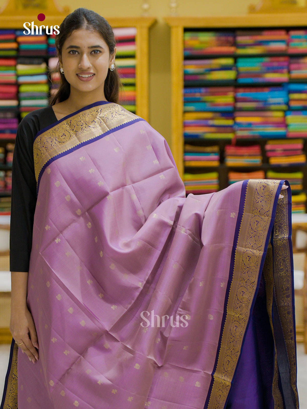 Softsilk-halfpure Saree - EES12181 - Shop on Shrus.com