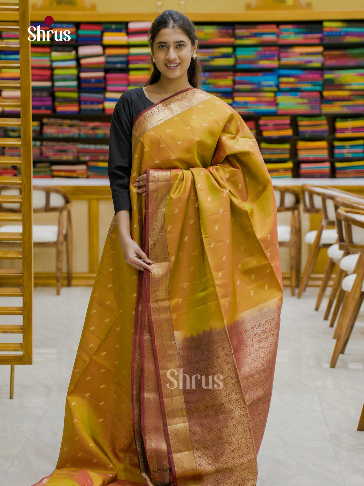 Softsilk-halfpure Saree - EES12183 - Shop on Shrus.com
