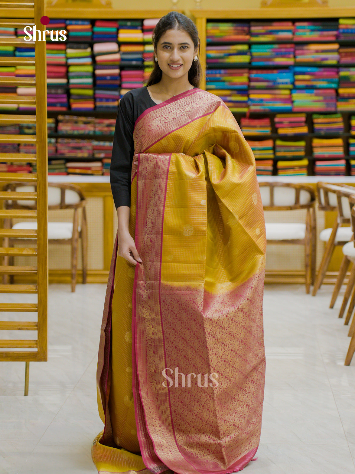 Softsilk-halfpure Saree - EES12186 - Shop on Shrus.com