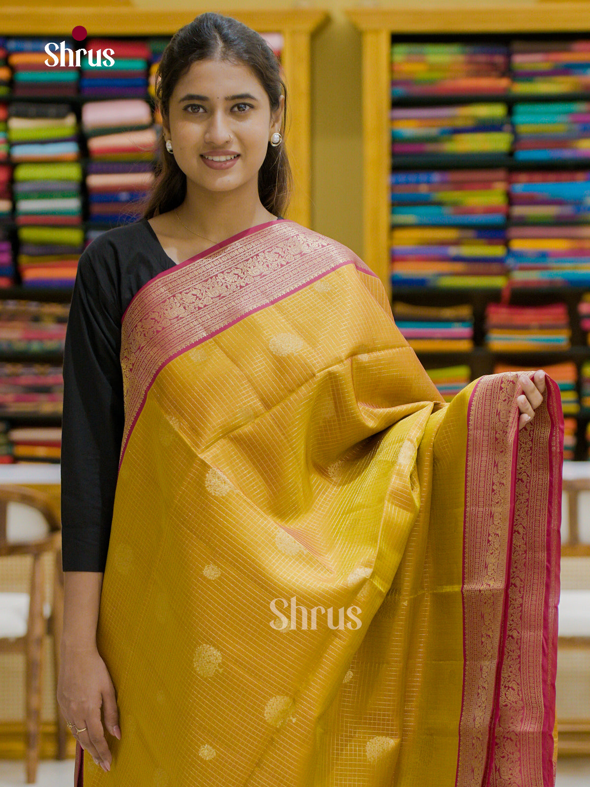Softsilk-halfpure Saree - EES12186 - Shop on Shrus.com