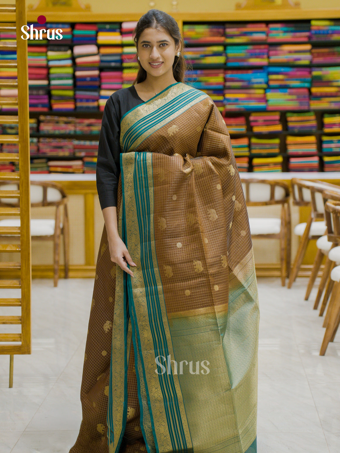 Softsilk-halfpure Saree - EES12190 - Shop on Shrus.com