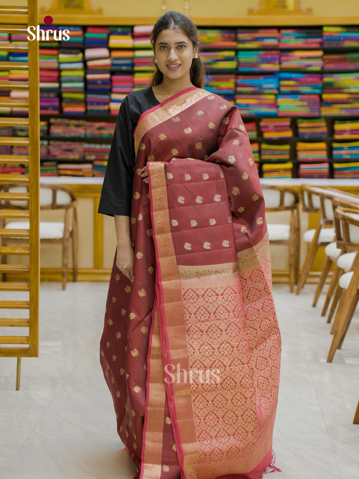 Softsilk-halfpure Saree - EES12192 - Shop on Shrus.com