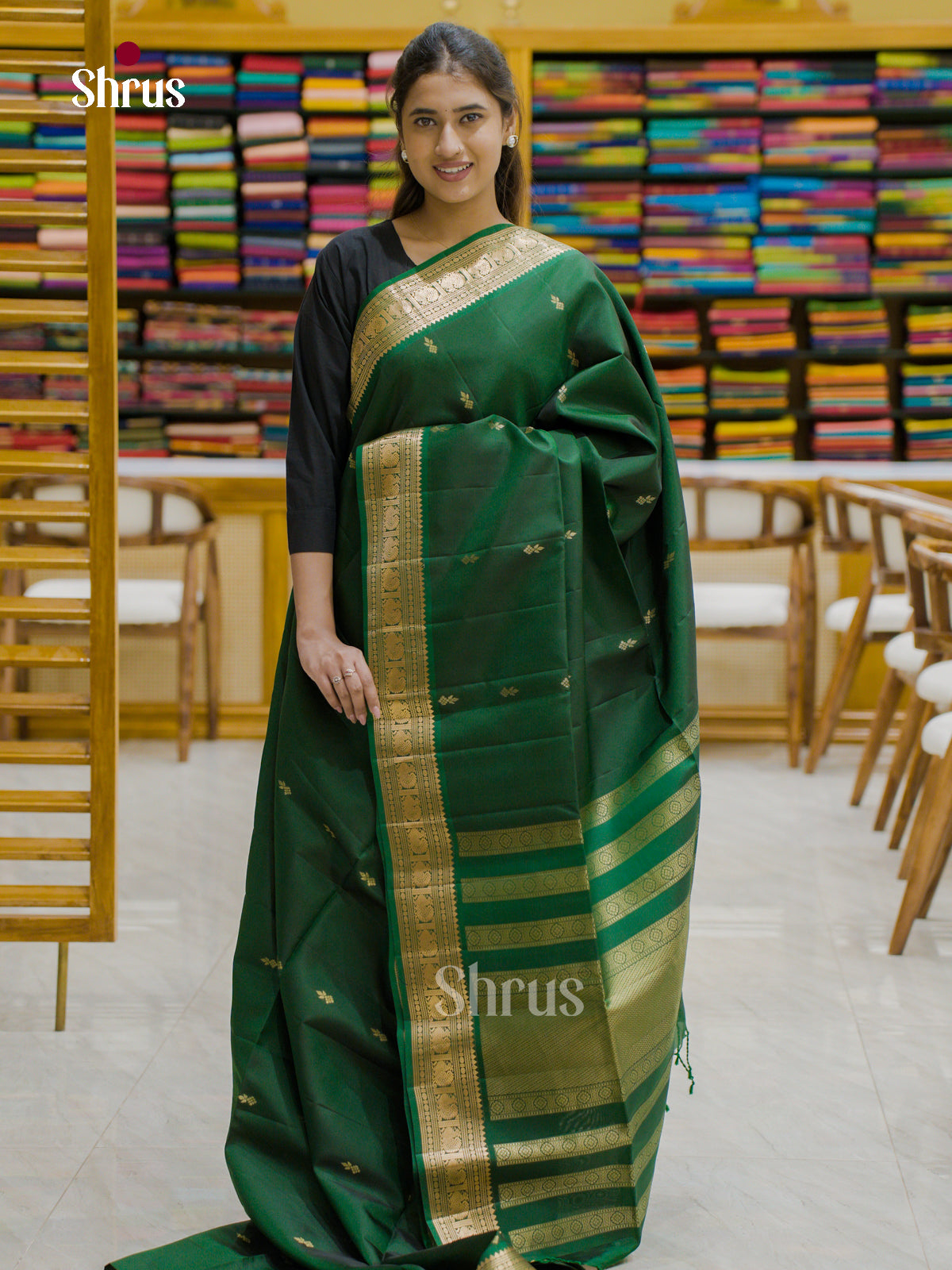 Softsilk-halfpure Saree - EES12195 - Shop on Shrus.com