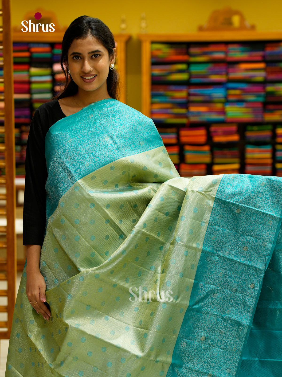 Kanchipuram silk Saree - EES12197 - Shop on Shrus.com