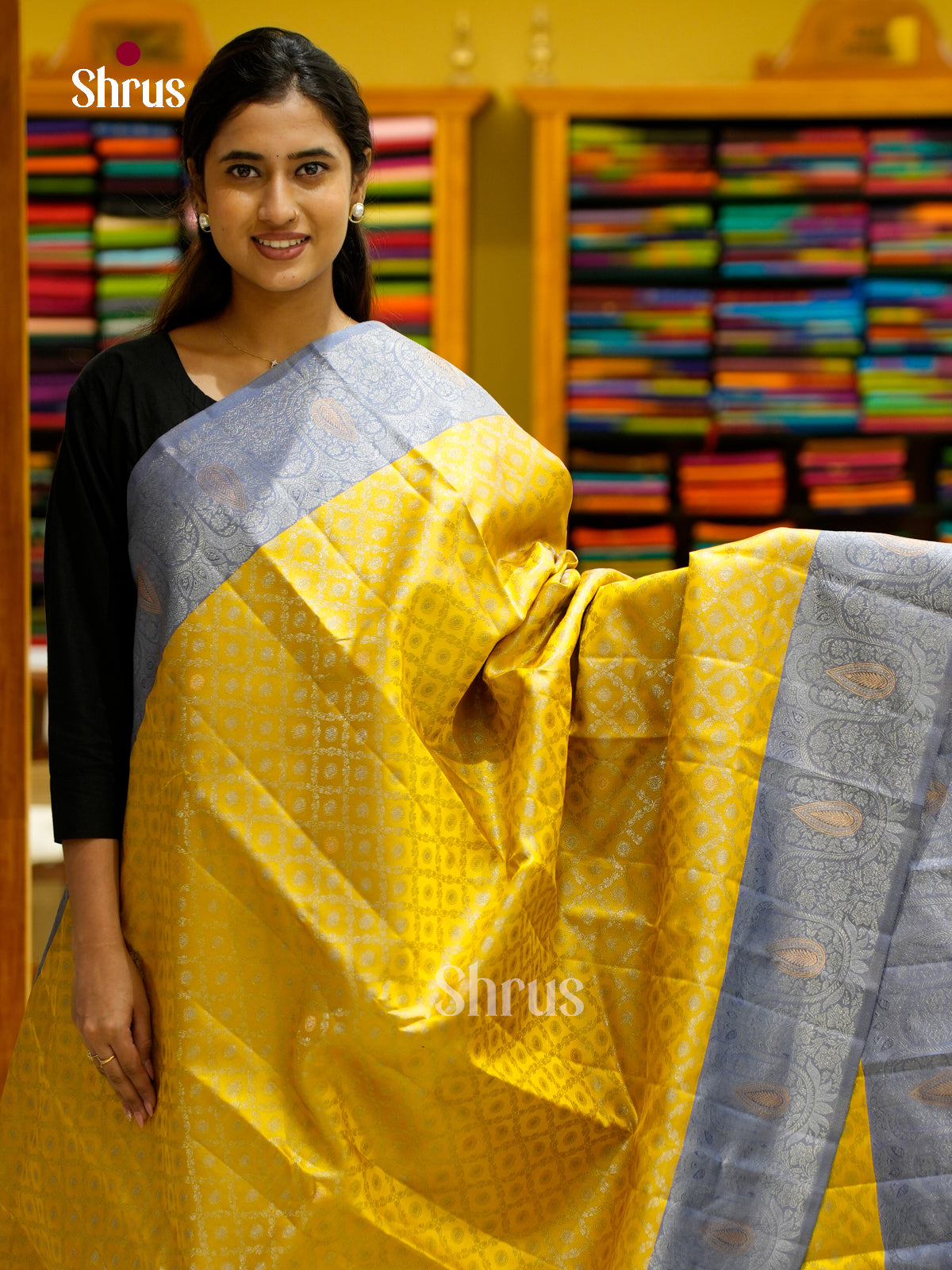 Kanchipuram silk Saree - EES12198 - Shop on Shrus.com