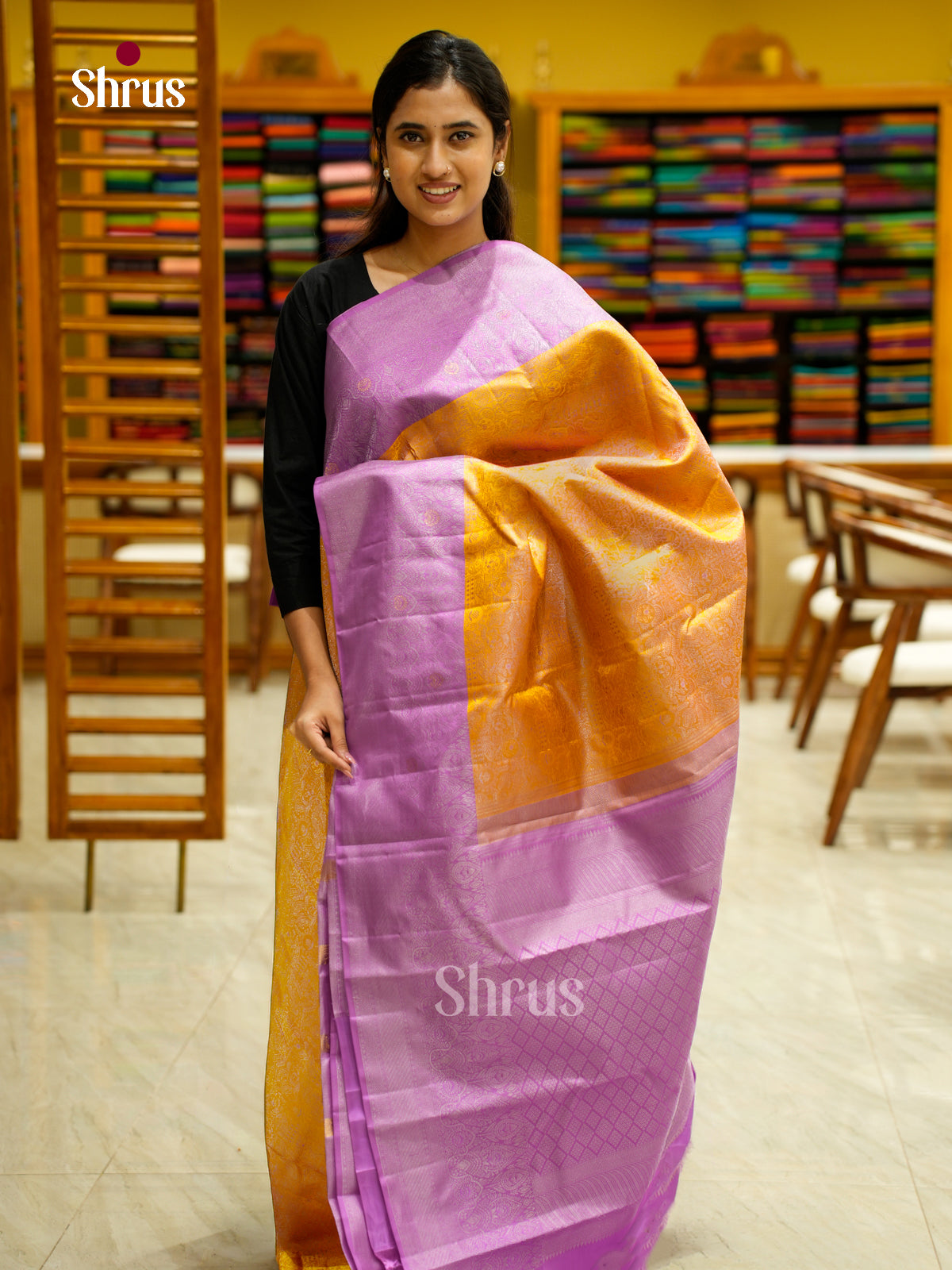 Kanchipuram silk Saree - EES12200 - Shop on Shrus.com