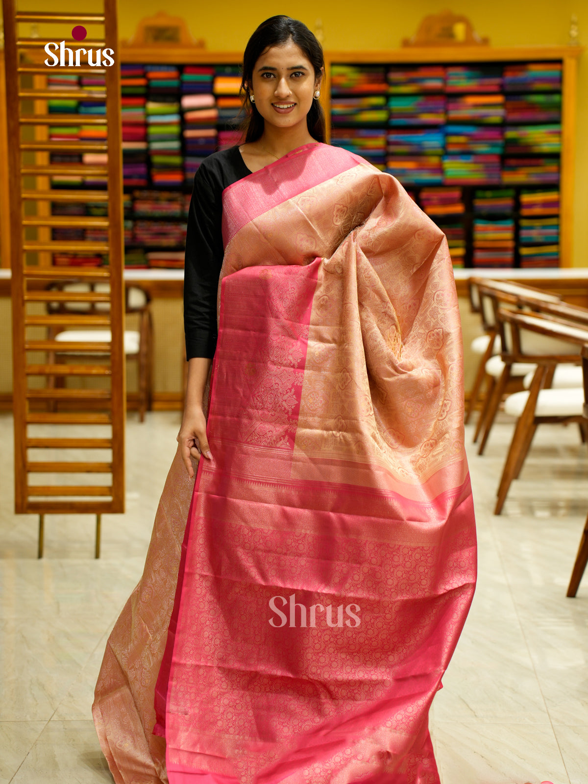 Kanchipuram silk Saree - EES12201 - Shop on Shrus.com