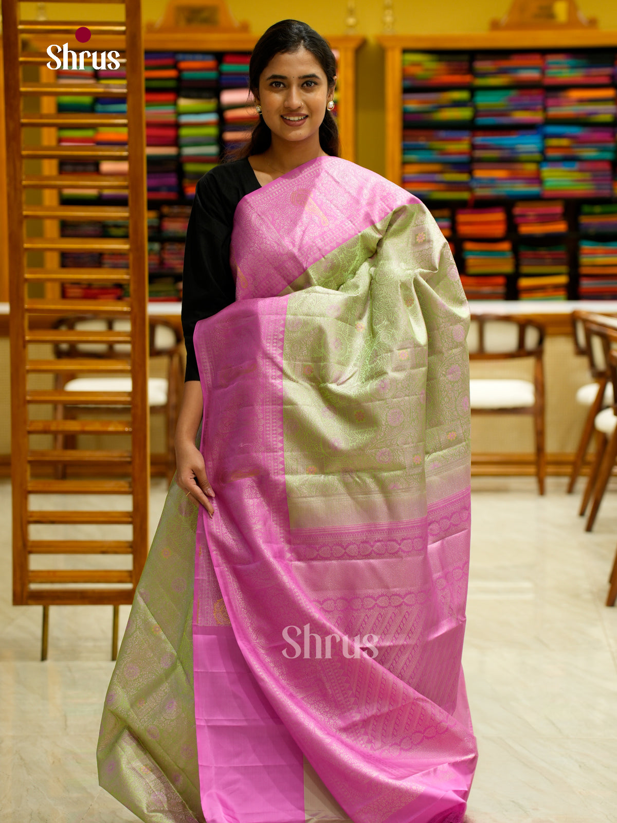 Kanchipuram silk Saree - EES12203 - Shop on Shrus.com
