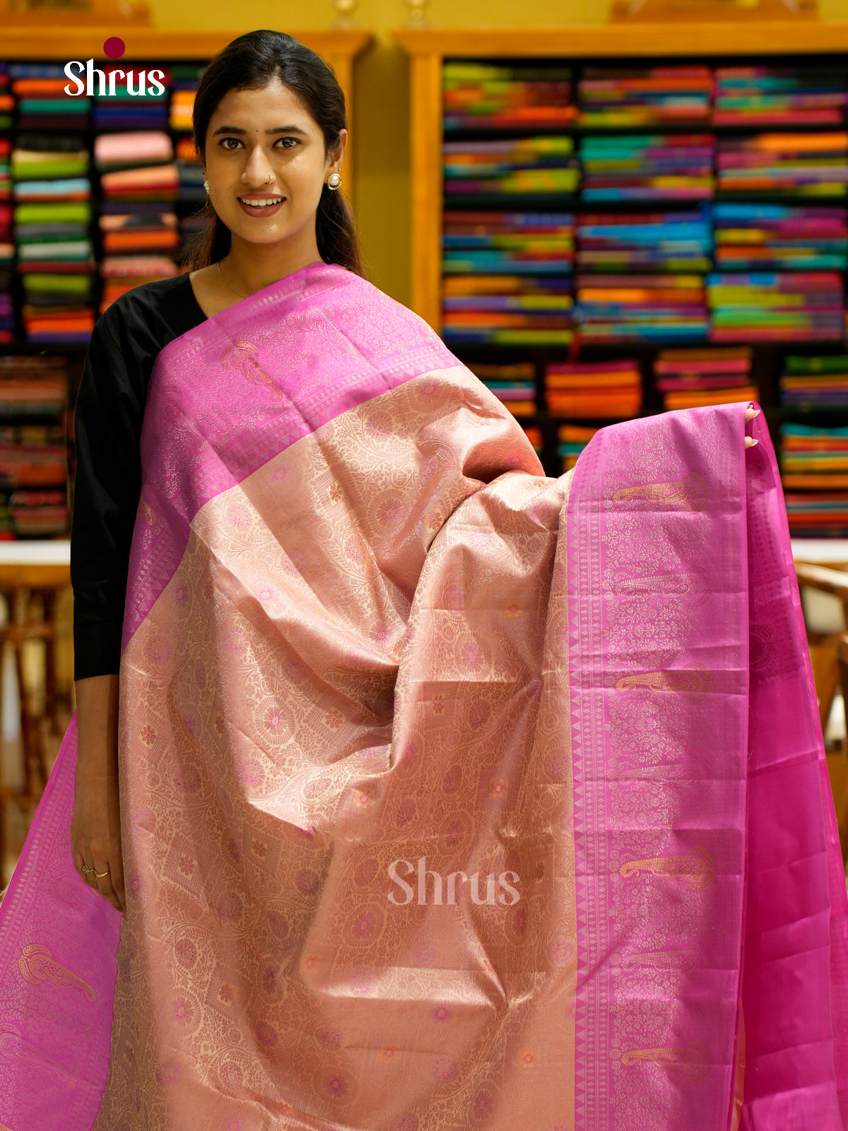 Kanchipuram silk Saree - EES12204 - Shop on Shrus.com