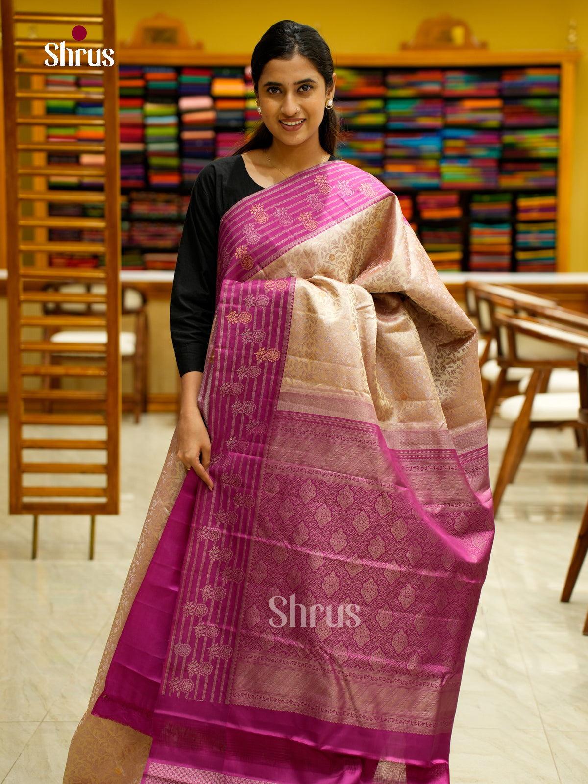 Kanchipuram silk Saree - EES12206 - Shop on Shrus.com