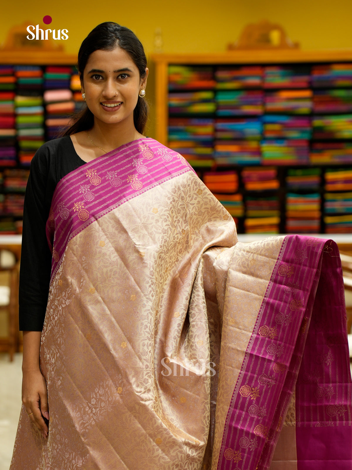 Kanchipuram silk Saree - EES12206 - Shop on Shrus.com