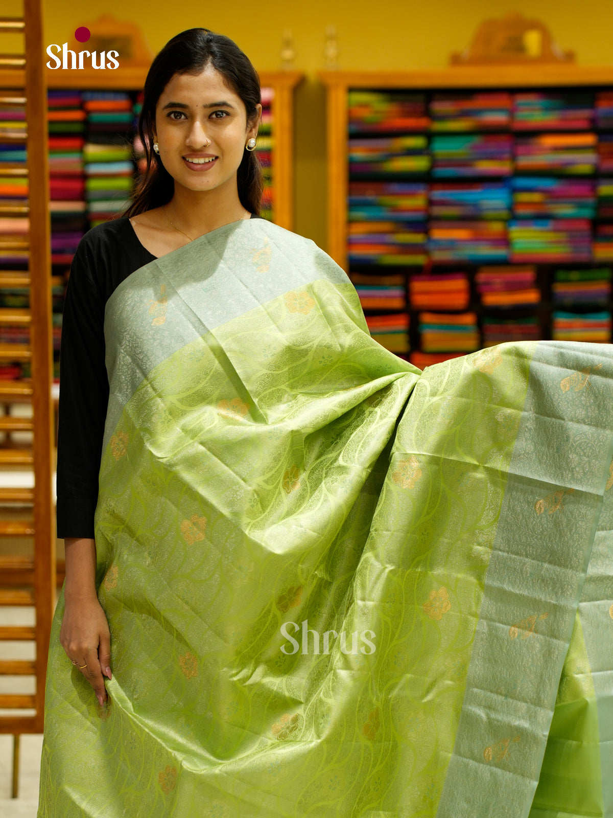 Kanchipuram silk Saree - EES12210 - Shop on Shrus.com
