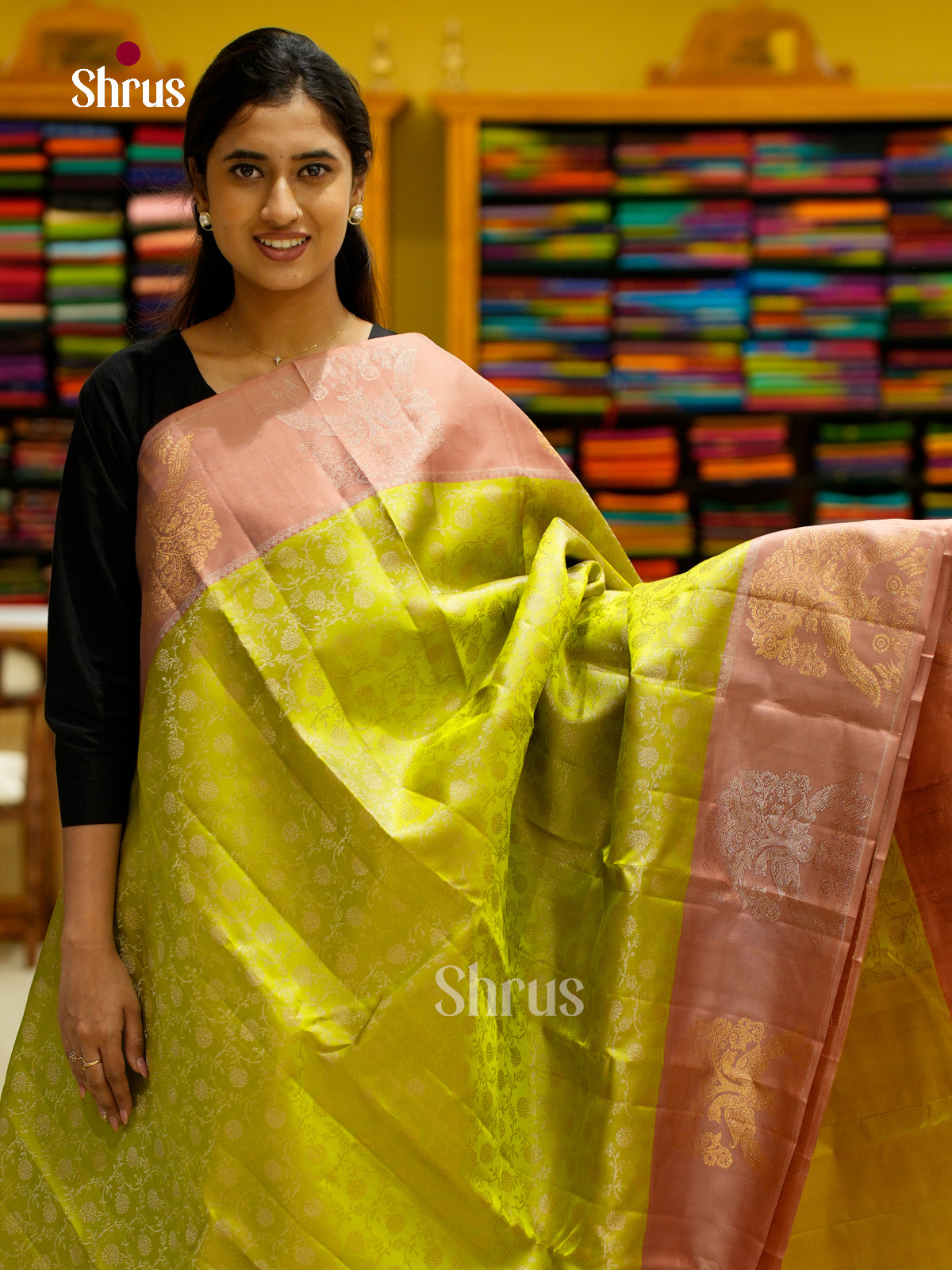 Kanchipuram silk Saree - EES12217 - Shop on Shrus.com