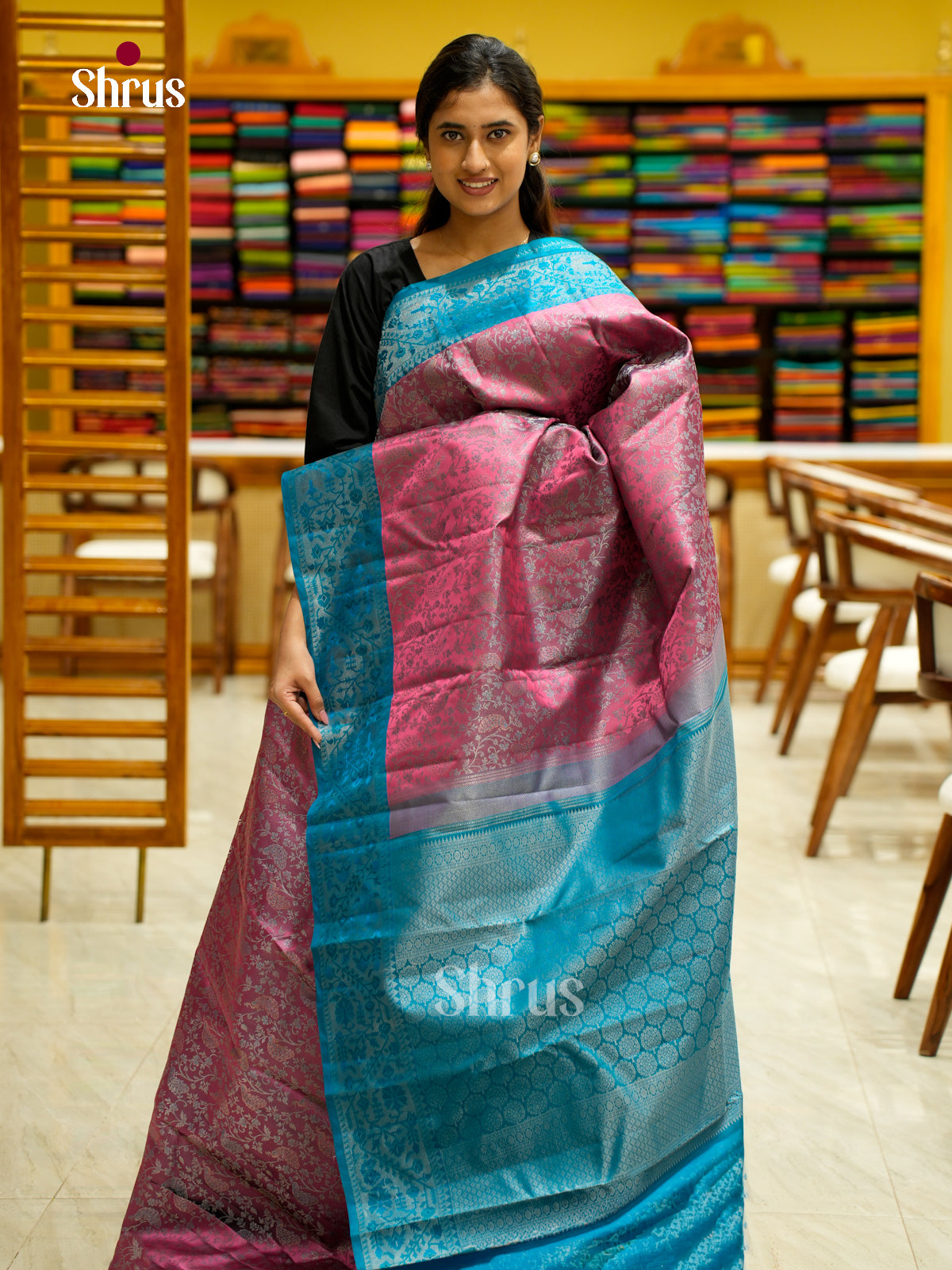 Kanchipuram silk Saree - EES12222 - Shop on Shrus.com