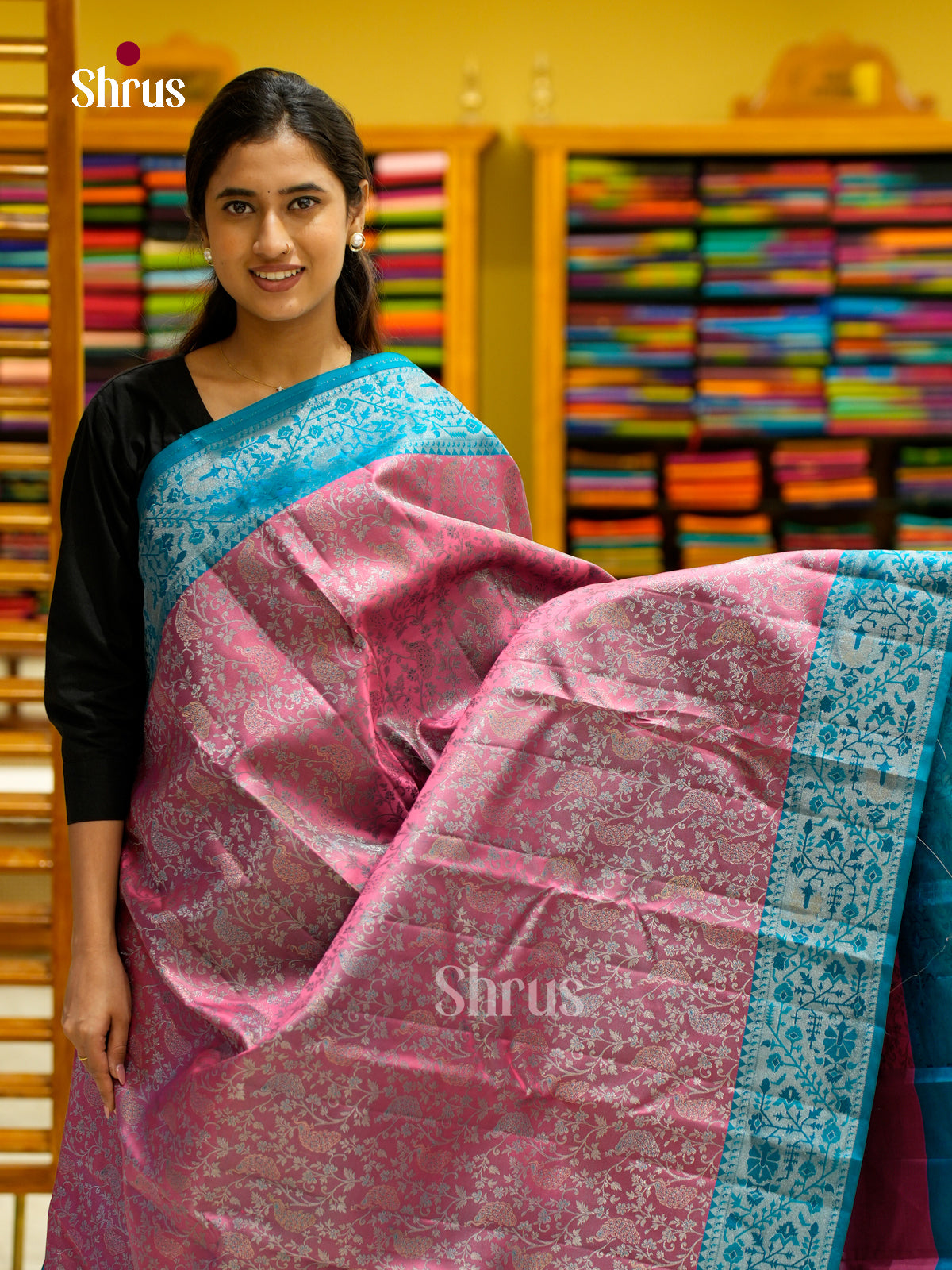 Kanchipuram silk Saree - EES12222 - Shop on Shrus.com