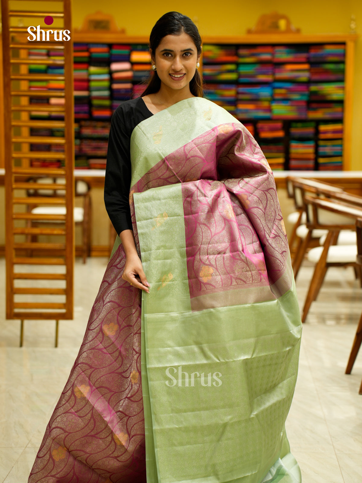 Kanchipuram silk Saree - EES12223 - Shop on Shrus.com