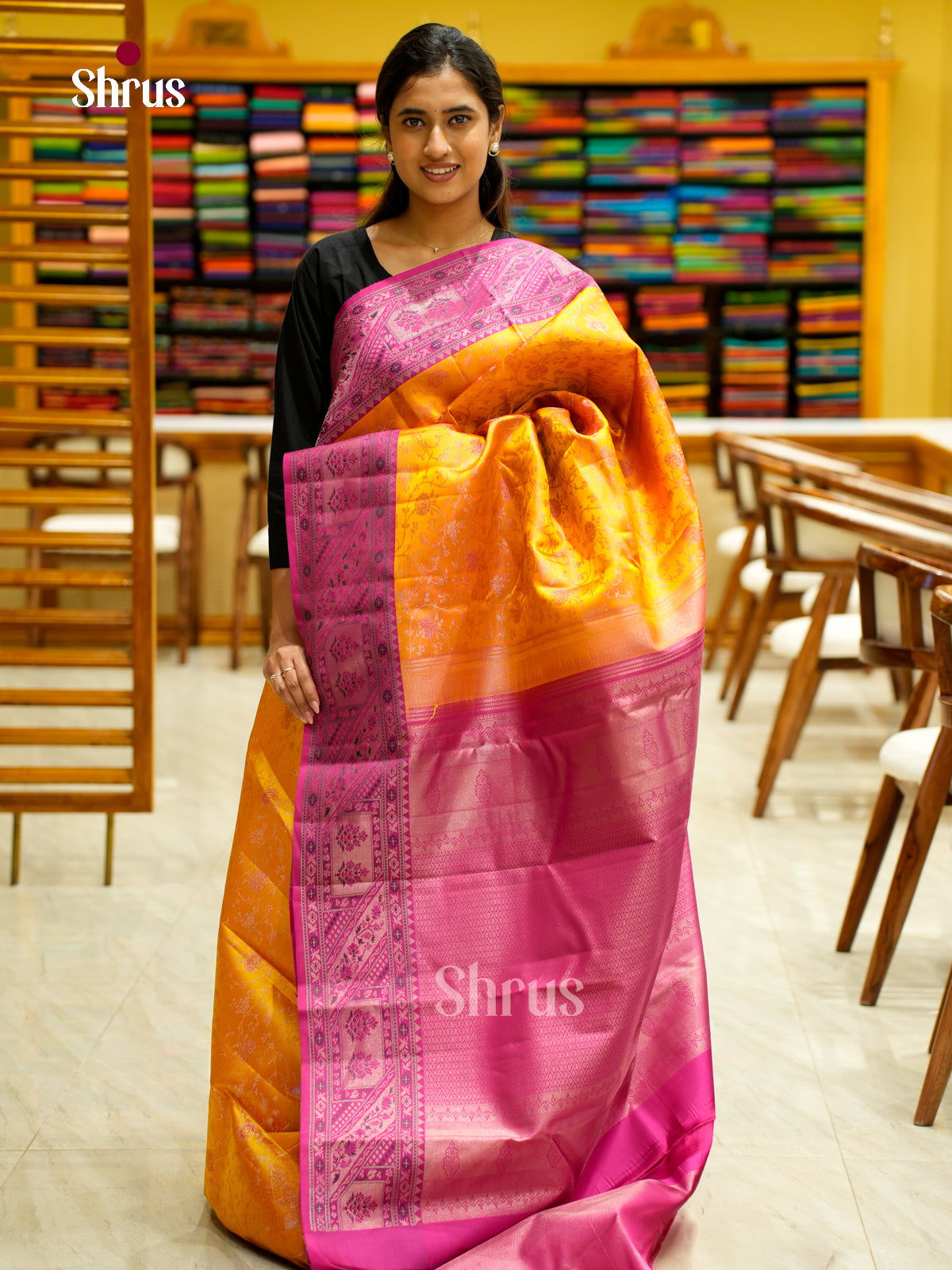 Kanchipuram silk Saree - EES12226 - Shop on Shrus.com