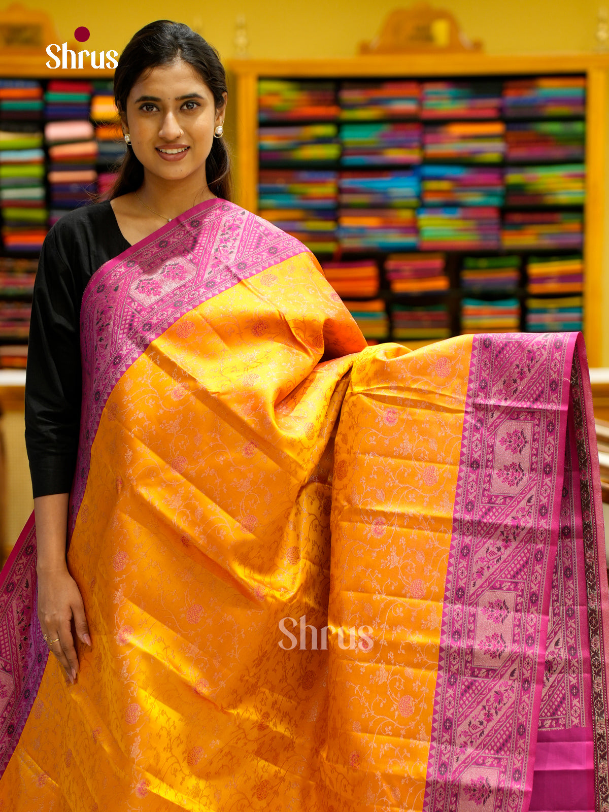Kanchipuram silk Saree - EES12226 - Shop on Shrus.com
