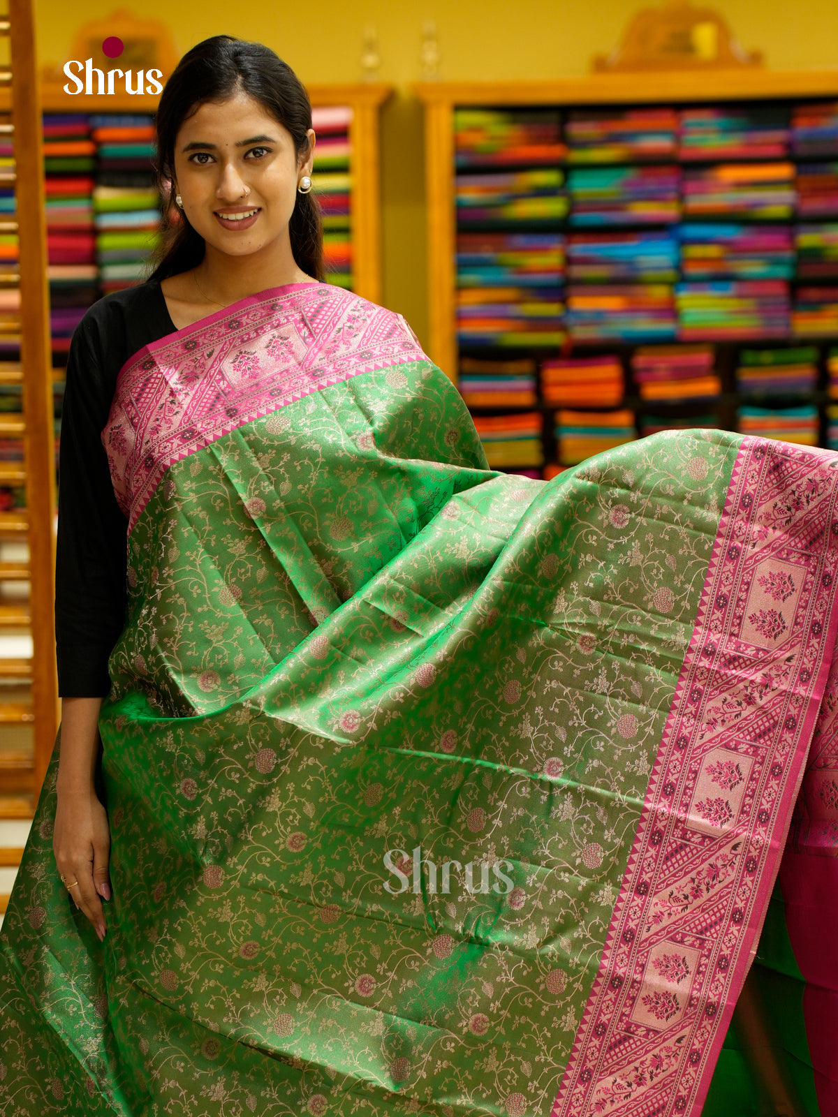 Kanchipuram silk Saree - EES12228 - Shop on Shrus.com