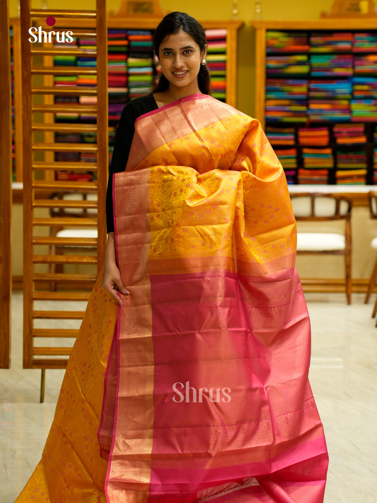 Kanchipuram silk Saree - EES12236 - Shop on Shrus.com