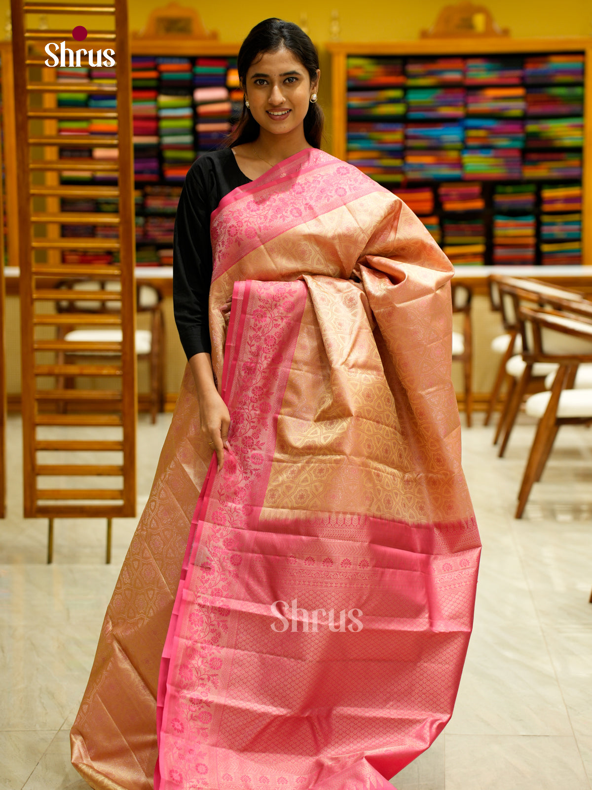 Kanchipuram silk Saree - EES12239 - Shop on Shrus.com