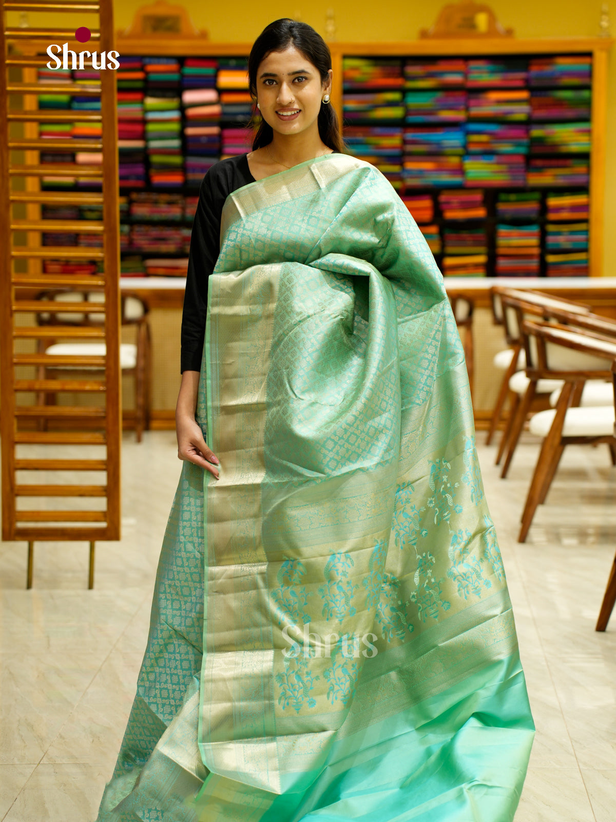 Kanchipuram silk Saree - EES12247 - Shop on Shrus.com