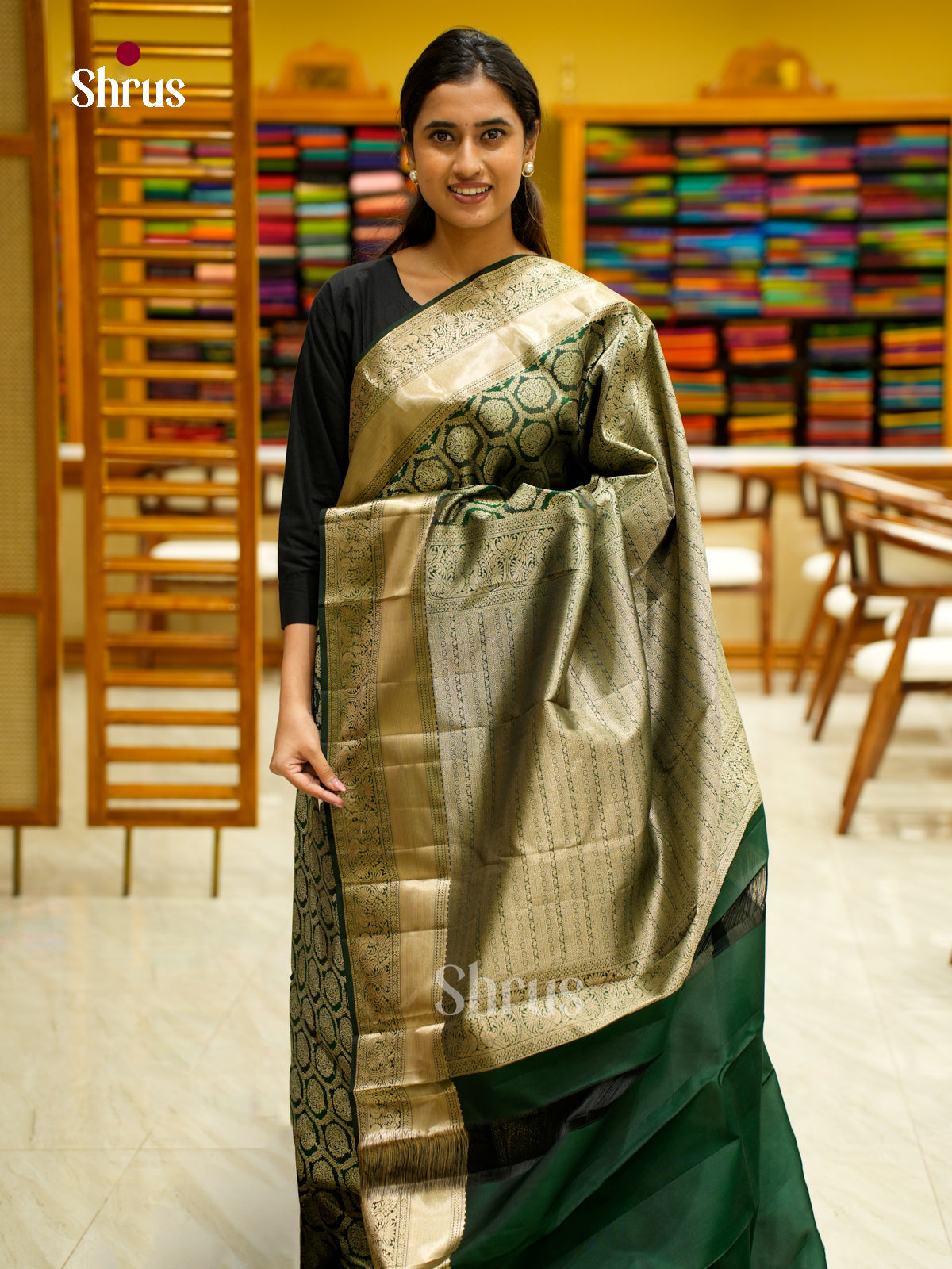 Kanchipuram silk Saree - EES12251 - Shop on Shrus.com