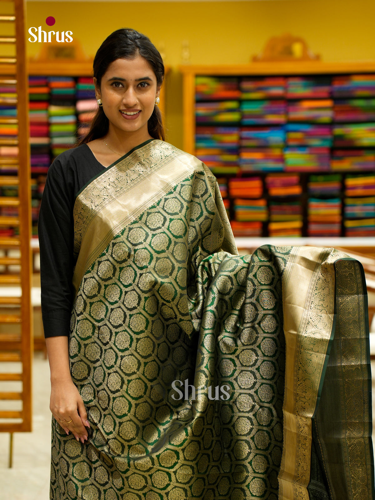 Kanchipuram silk Saree - EES12251 - Shop on Shrus.com