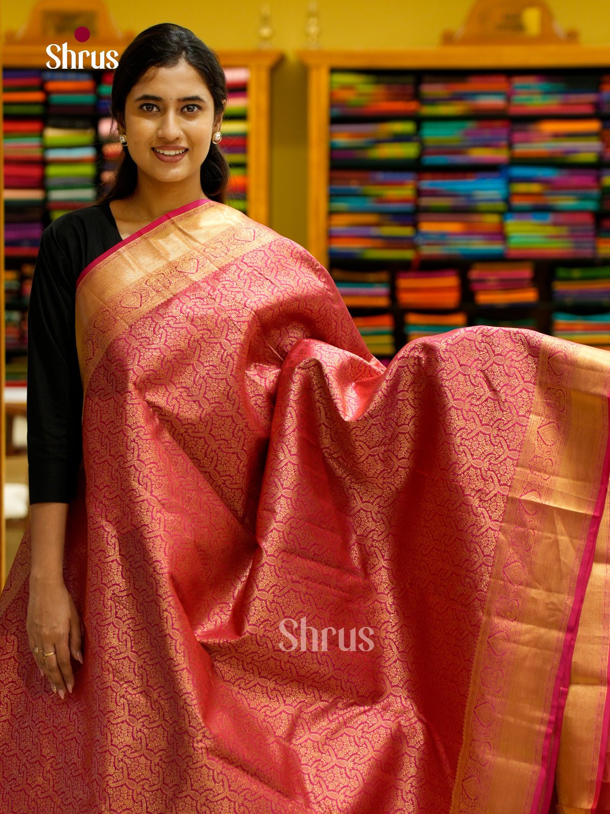 Kanchipuram silk Saree - EES12259 - Shop on Shrus.com