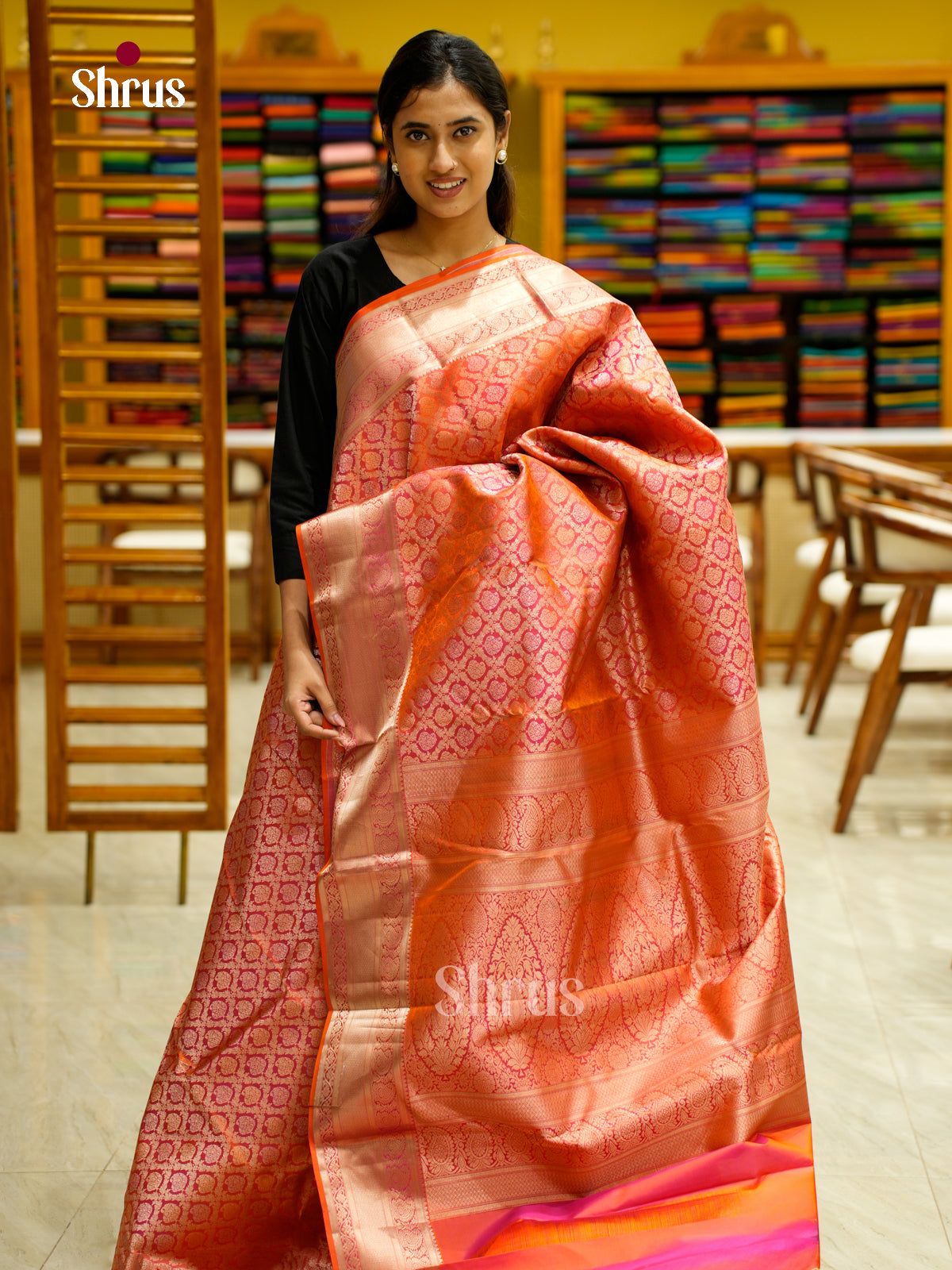 Kanchipuram silk Saree - EES12270 - Shop on Shrus.com