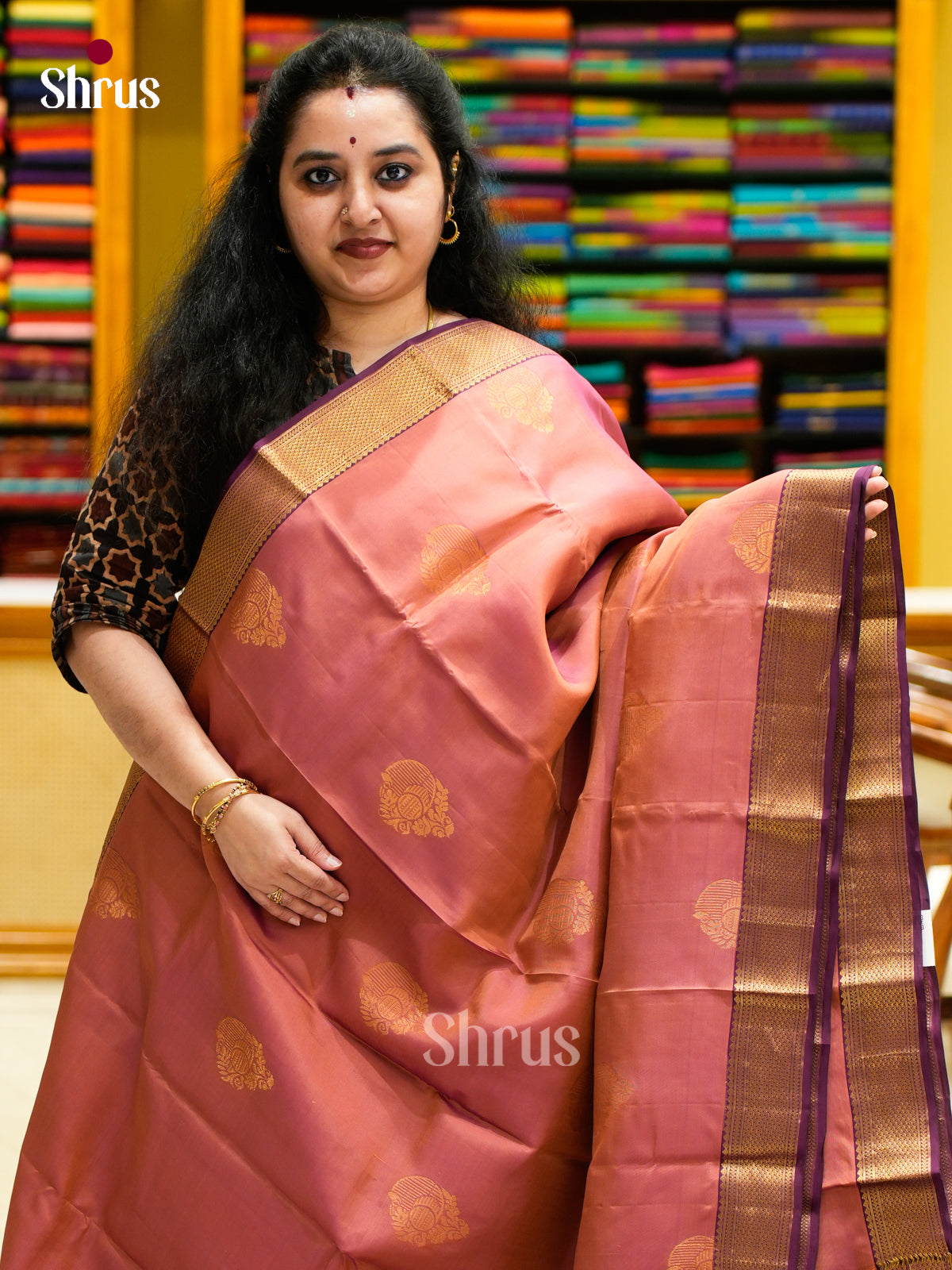 Kanchipuram-halfpure Saree - EES14024 - Shop on Shrus.com