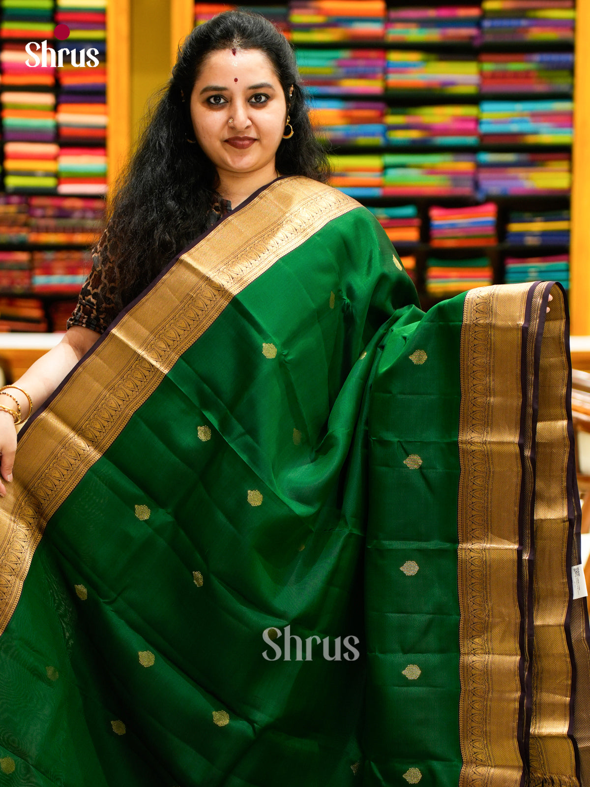 Kanchipuram-halfpure Saree - EES14032 - Shop on Shrus.com