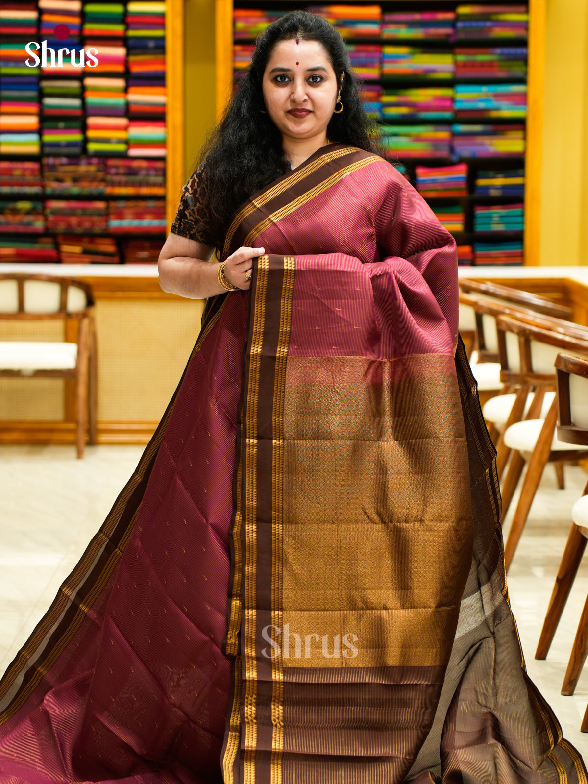 Kanchipuram-halfpure Saree - EES14043 - Shop on Shrus.com