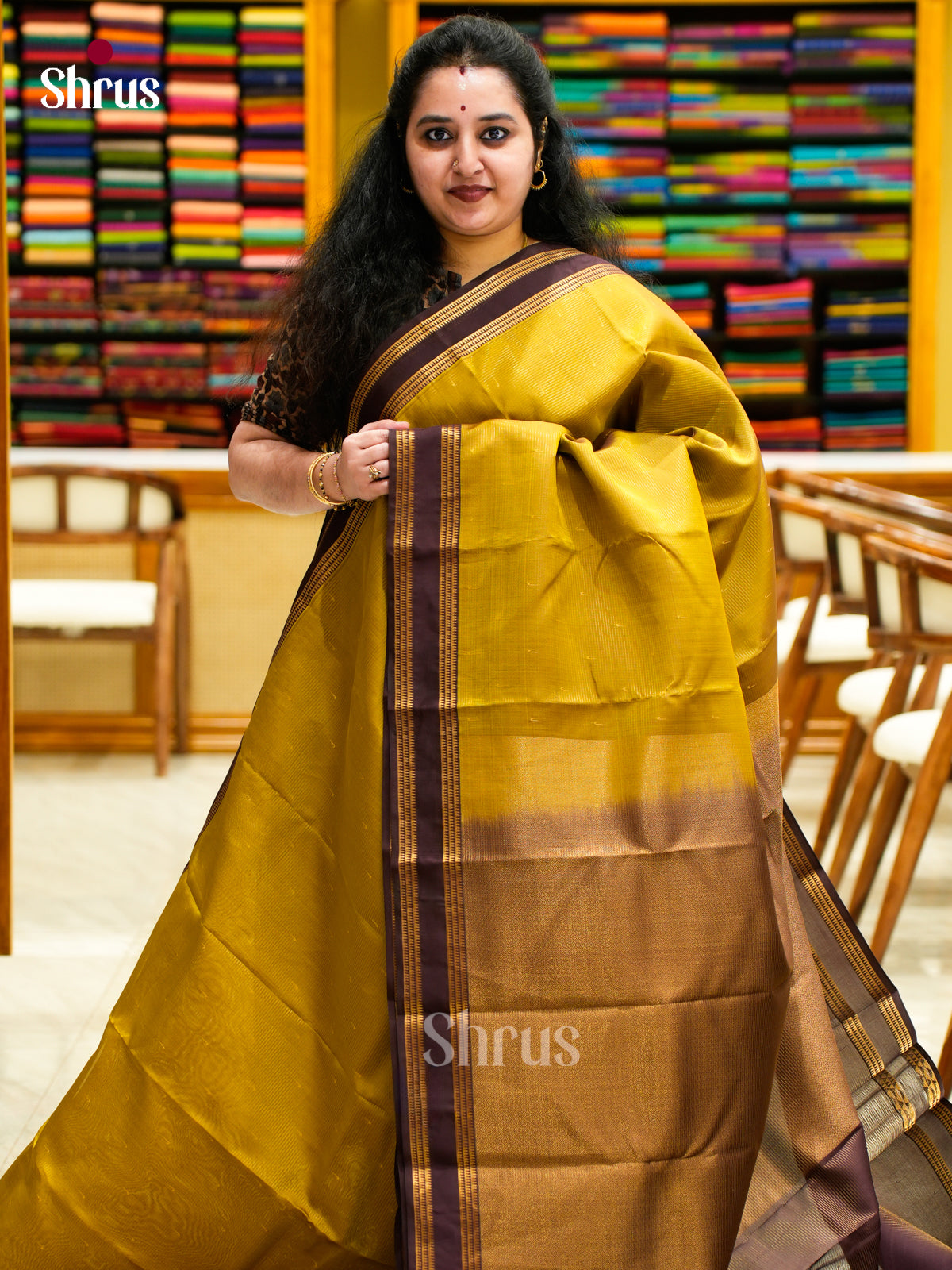 Kanchipuram-halfpure Saree - EES14044 - Shop on Shrus.com