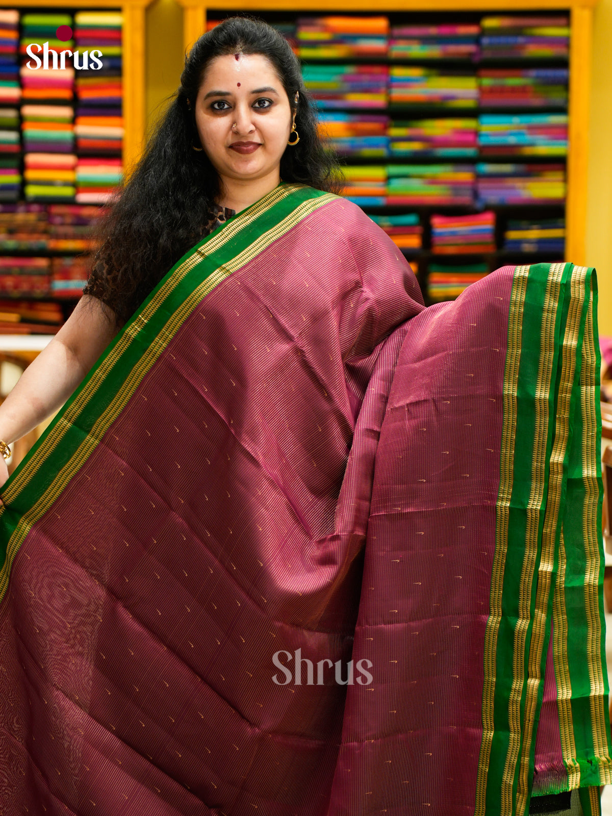 Kanchipuram-halfpure Saree - EES14046 - Shop on Shrus.com