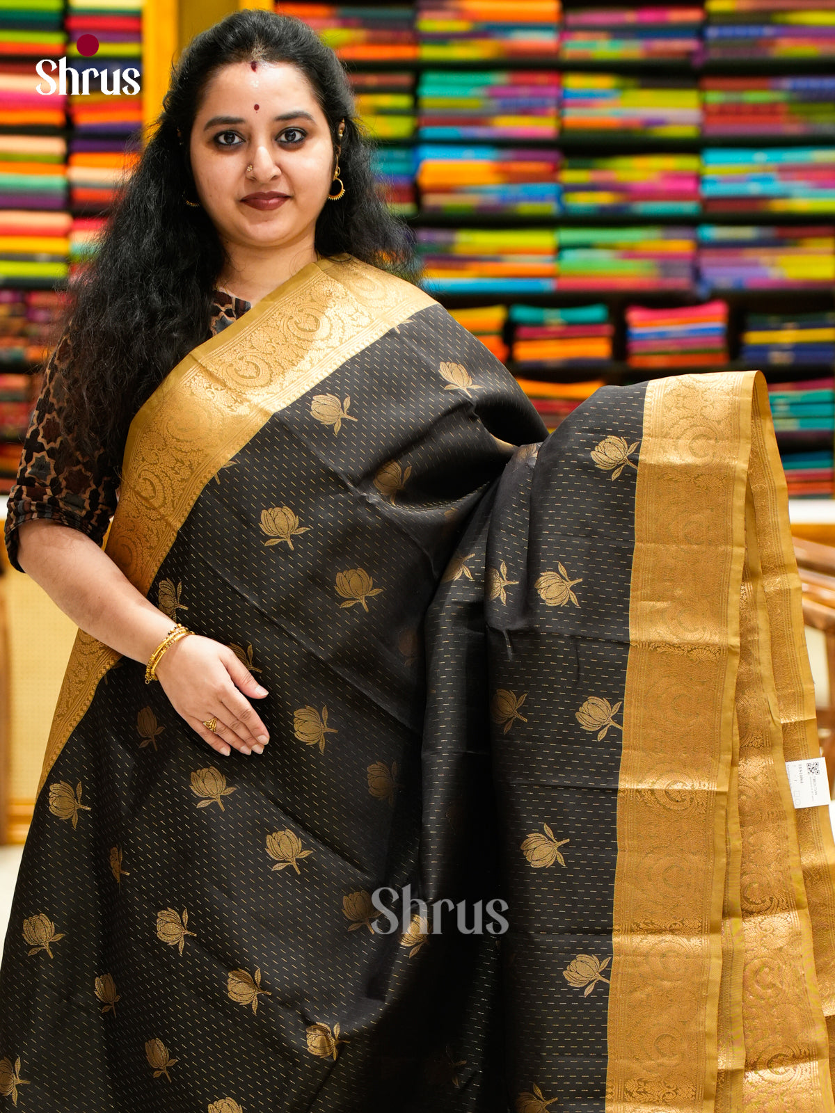 Kanchipuram-halfpure Saree - EES14064 - Shop on Shrus.com