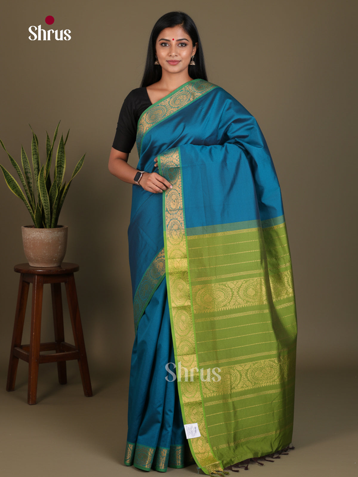 Silkcotton-Halfpure 9Yards Saree - EES16110 - Shop on Shrus.com