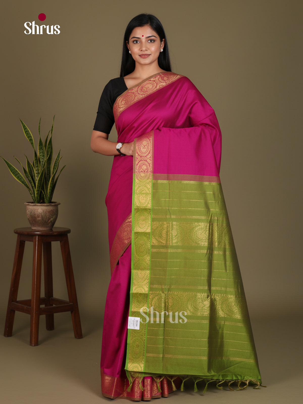 Silkcotton-Halfpure 9Yards Saree - EES16113 - Shop on Shrus.com