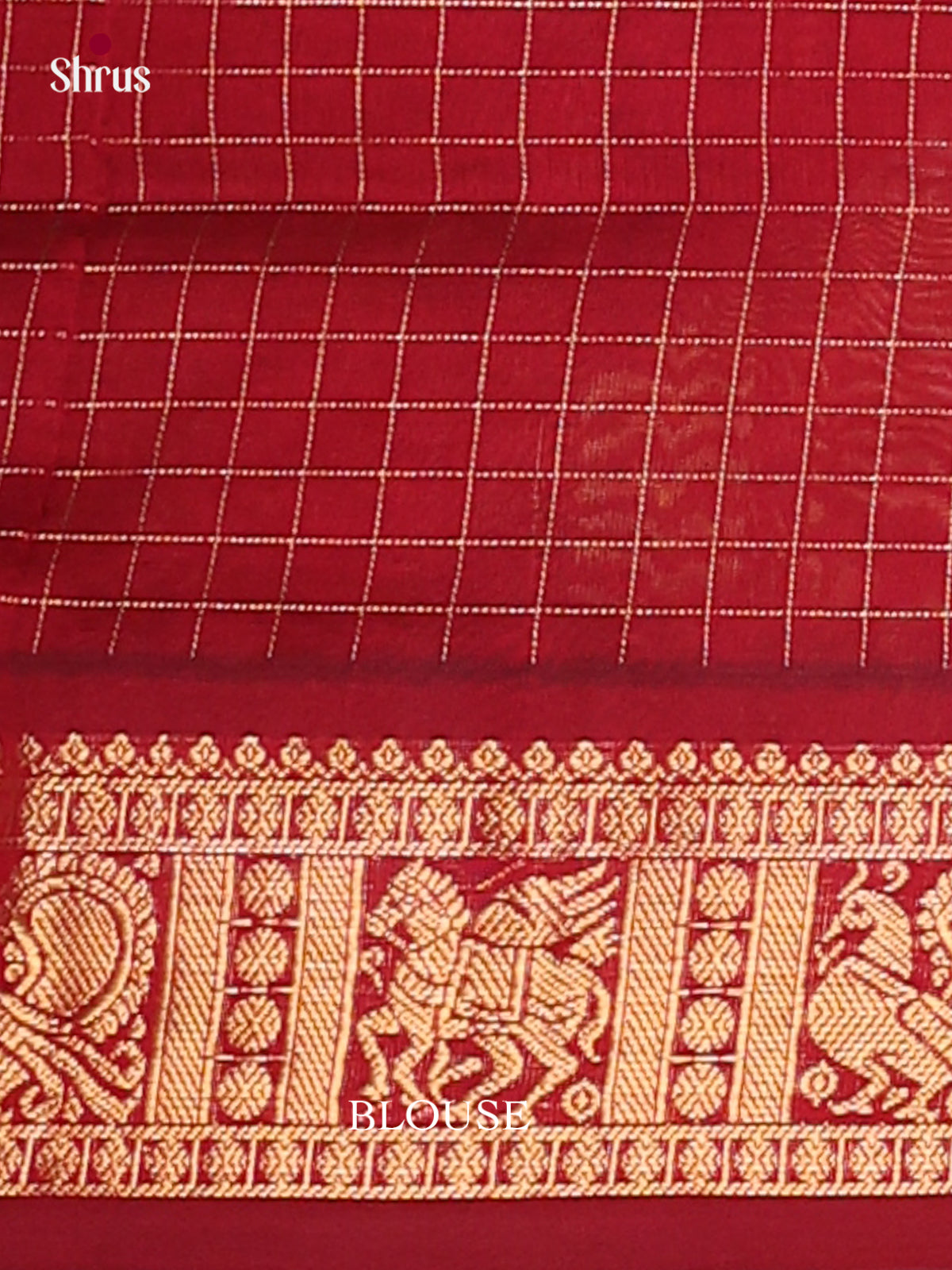 Silkcotton-halfpure Saree - EES16215 - Shop on Shrus.com