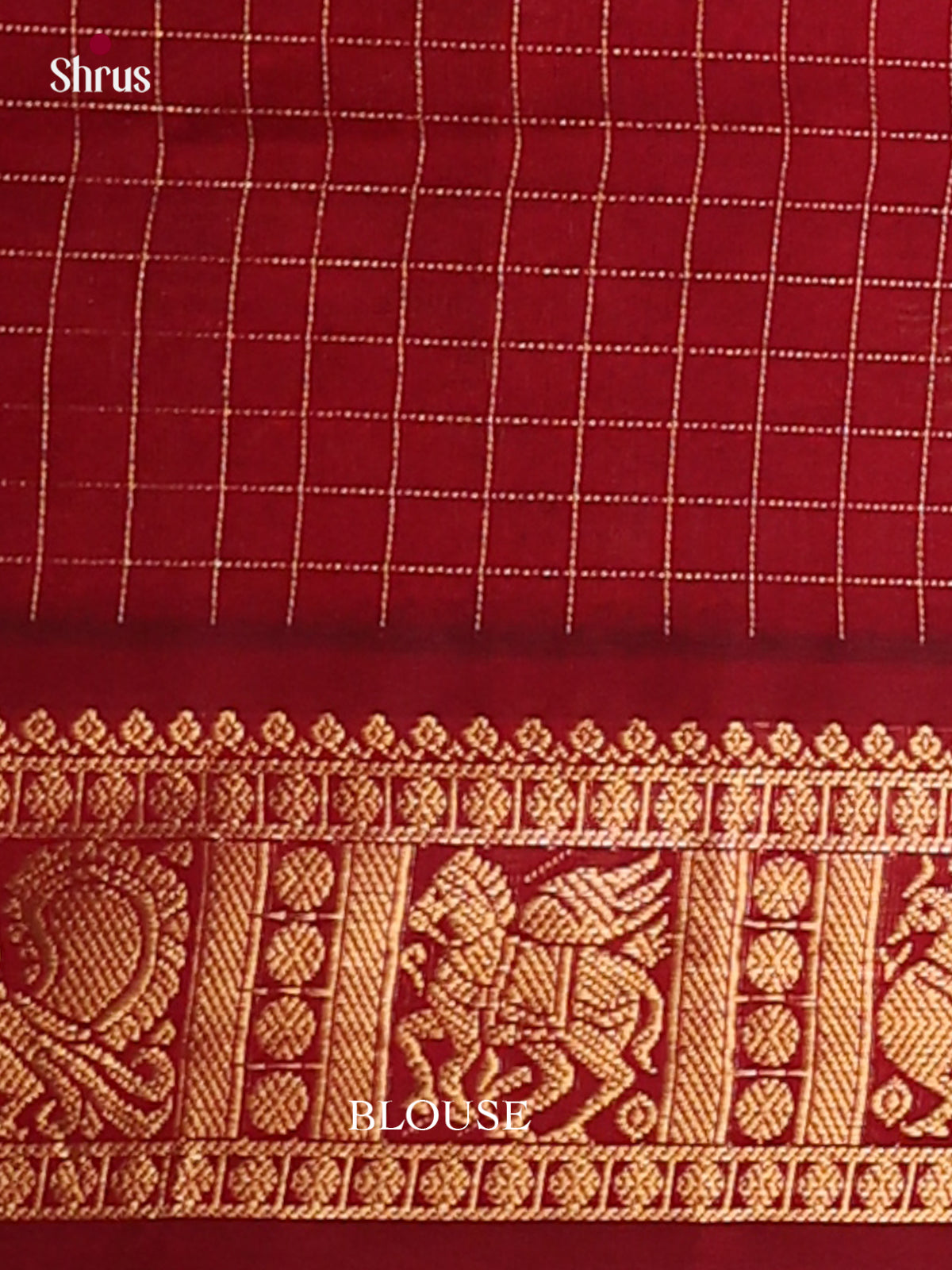 Silkcotton-halfpure Saree - EES16220 - Shop on Shrus.com