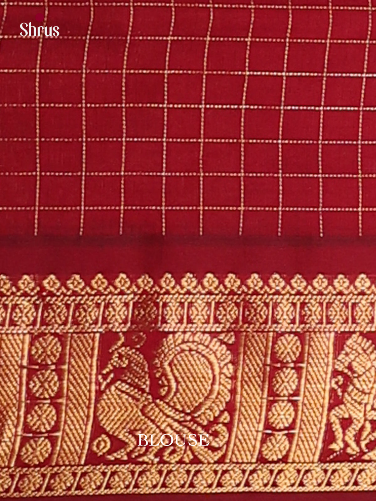 Silkcotton-halfpure Saree - EES16241 - Shop on Shrus.com