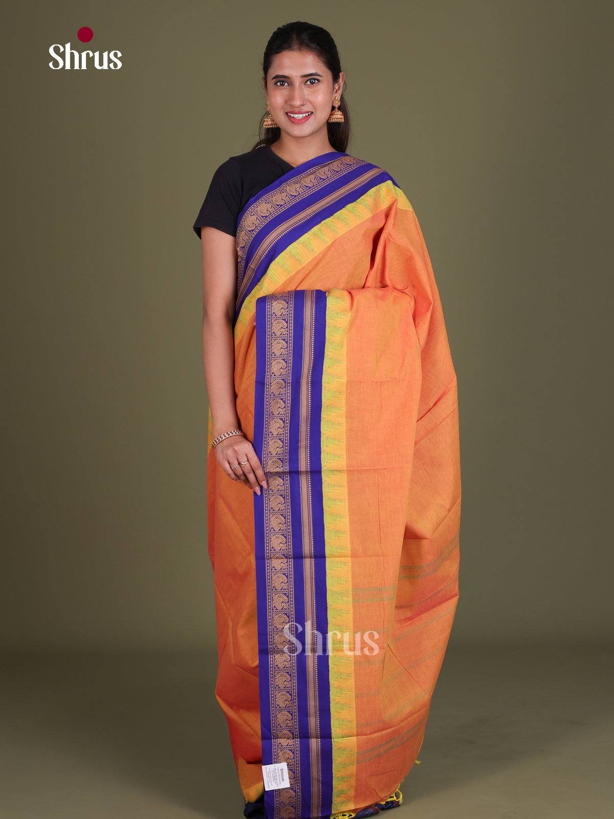 Chettinad Cotton Saree - EES18008 - Shop on Shrus.com