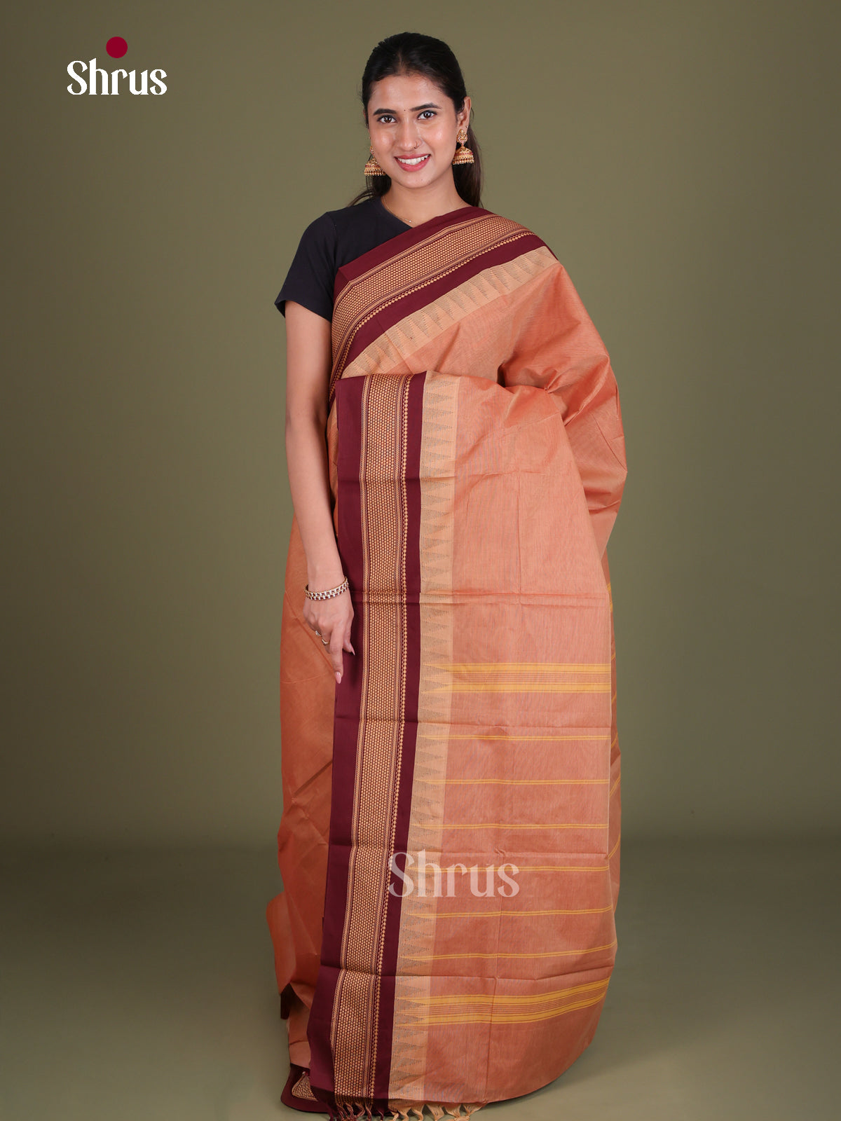 Chettinad Cotton Saree - EES18009 - Shop on Shrus.com