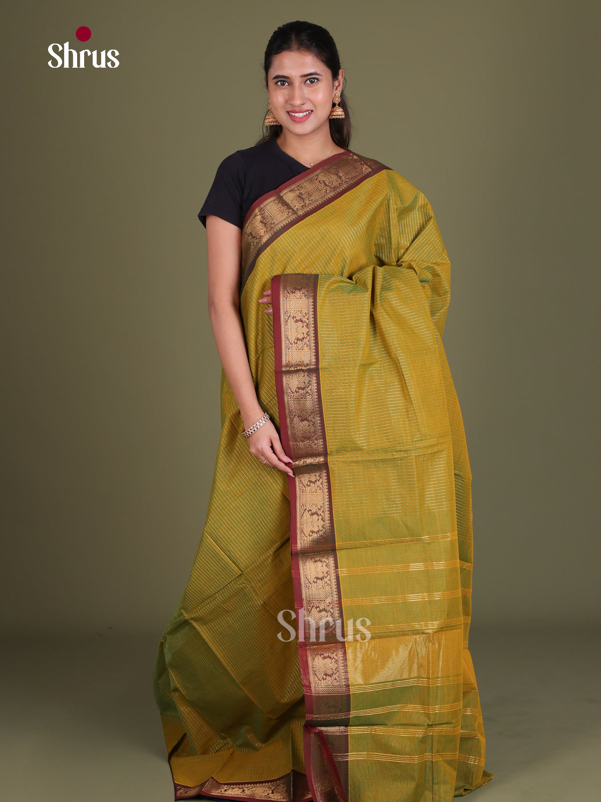 Chettinad Cotton Saree - EES18016 - Shop on Shrus.com