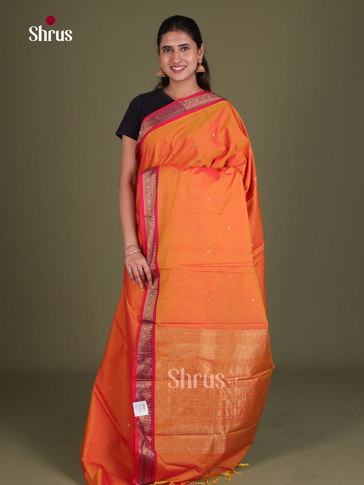 Chettinad Cotton Saree - EES18024 - Shop on Shrus.com