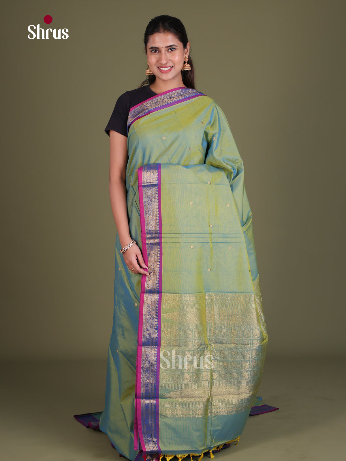 Chettinad Cotton Saree - EES18025 - Shop on Shrus.com