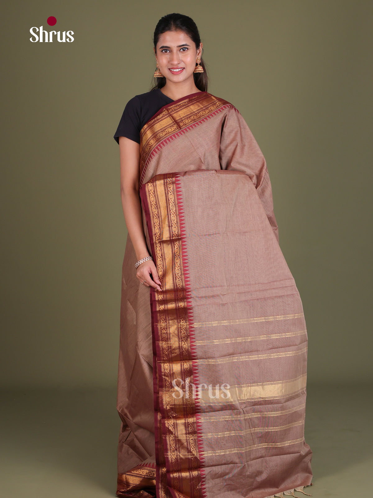 Chettinad Cotton Saree - EES18031 - Shop on Shrus.com