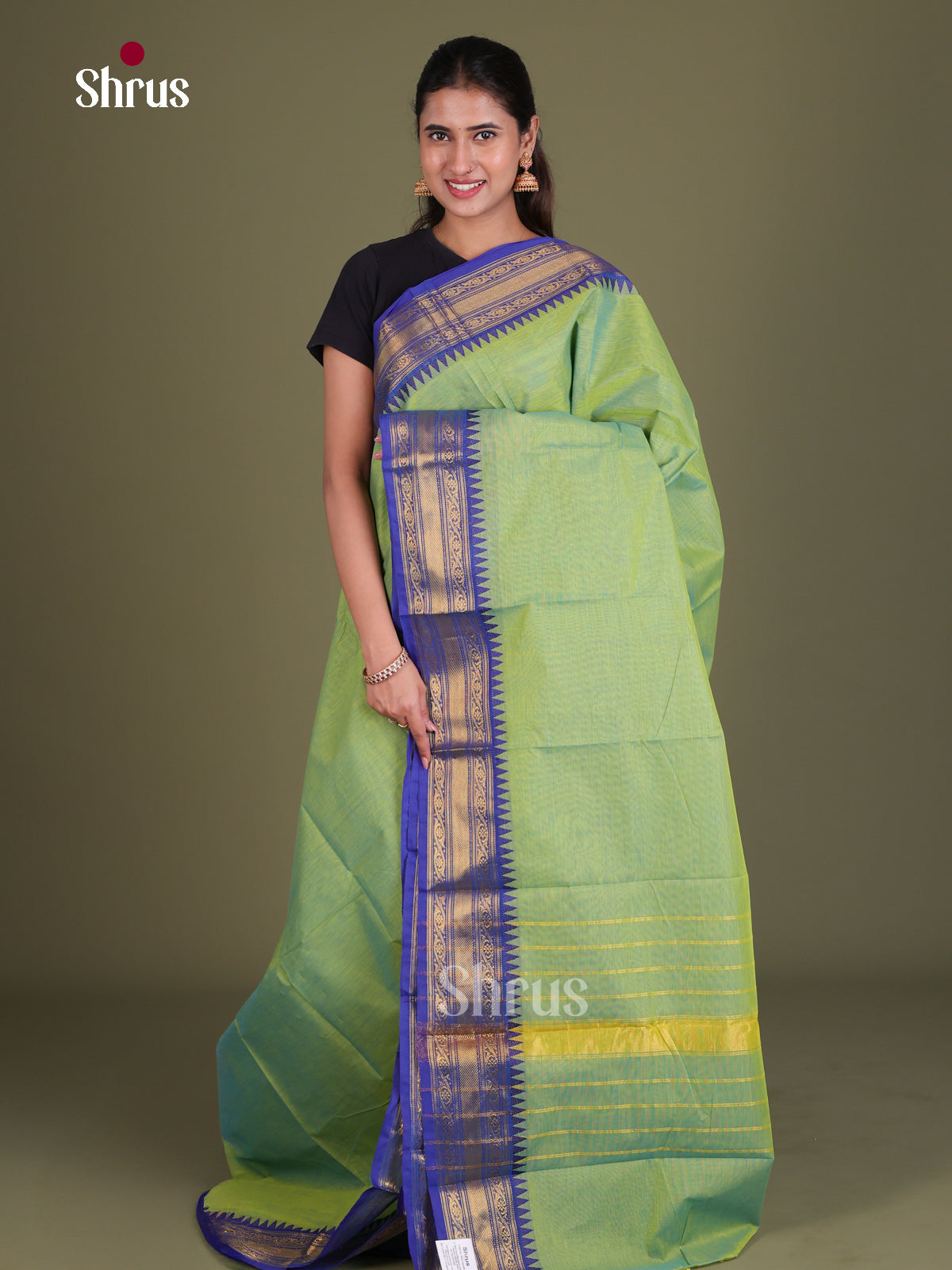 Chettinad Cotton Saree - EES18033 - Shop on Shrus.com
