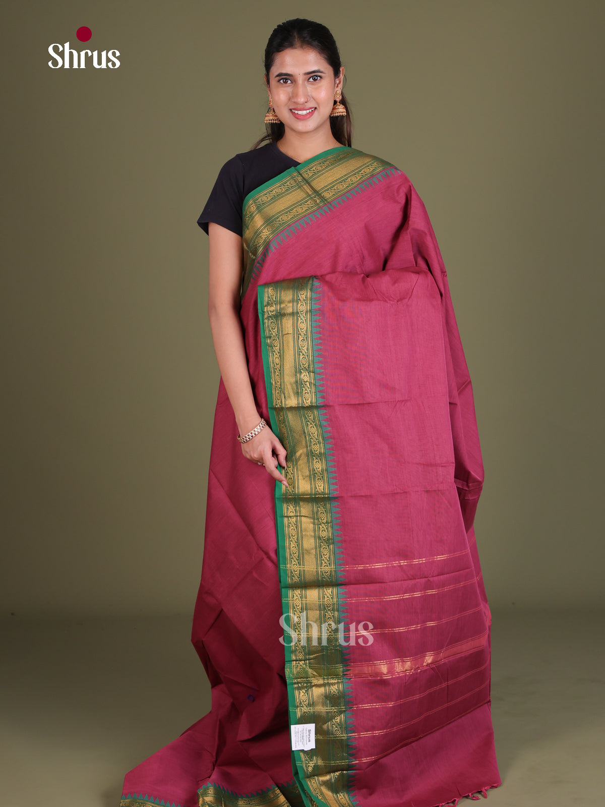 Chettinad Cotton Saree - EES18035 - Shop on Shrus.com